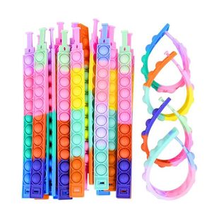 Bracele Party 10PCS Fidget Toys Favors Bracelet Pop Bubble