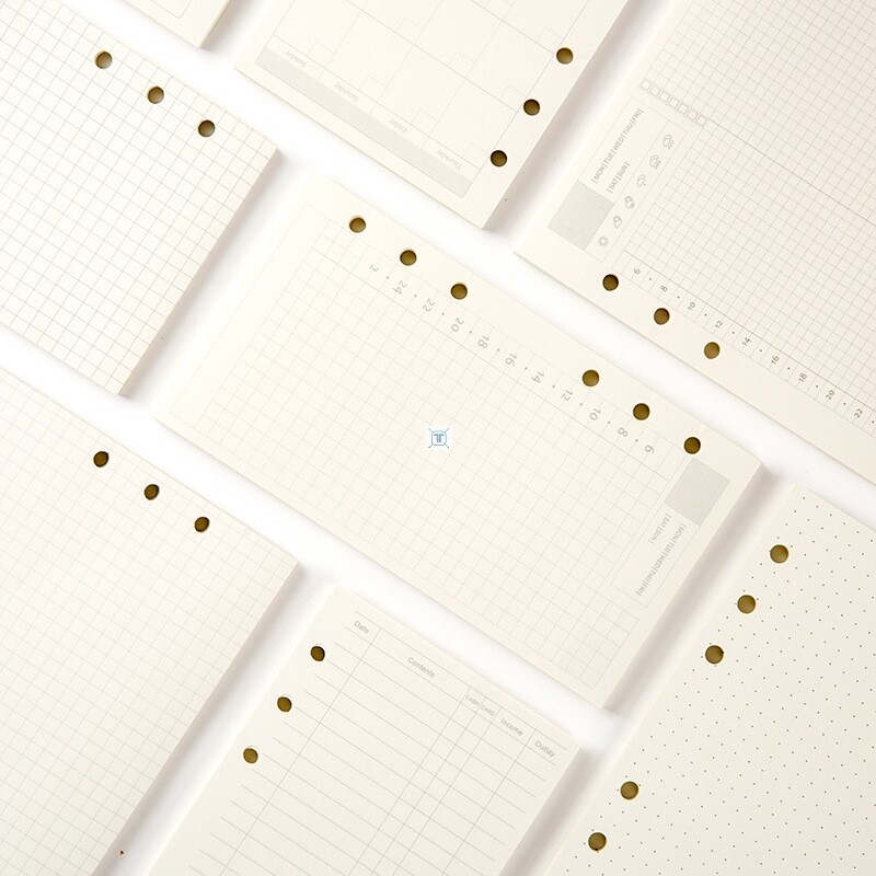 a5 a6 a7 loose leaf notebook refill spiral binder planner