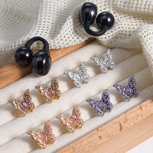 蝴蝶耳机钻扣适用于华为freeclip2二代耳夹扣高级感耳饰配饰品女