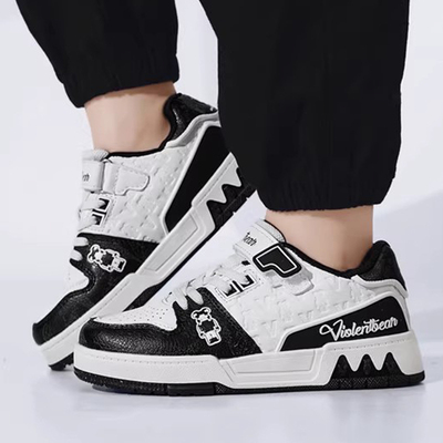 暴力熊童鞋低帮小熊荧光休闲板鞋