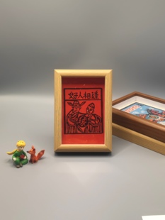 云南非遗创意手作 手工甲马版画摆件 家居摆件 新年福礼 小众装饰