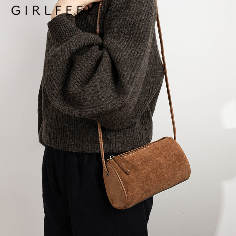 秋冬真皮女包单肩包复古包