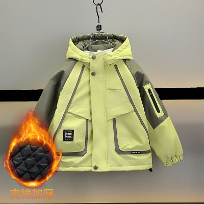 男童冬装风衣外套2025新款冲锋衣