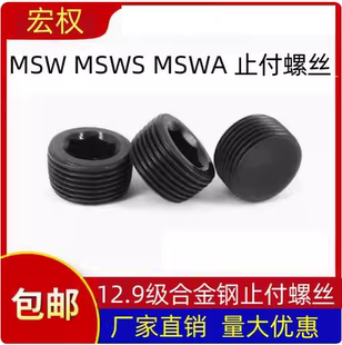 MSWA止付螺丝通孔内六角堵头油塞喉塞 螺塞M10/12/14/16/18/20 33