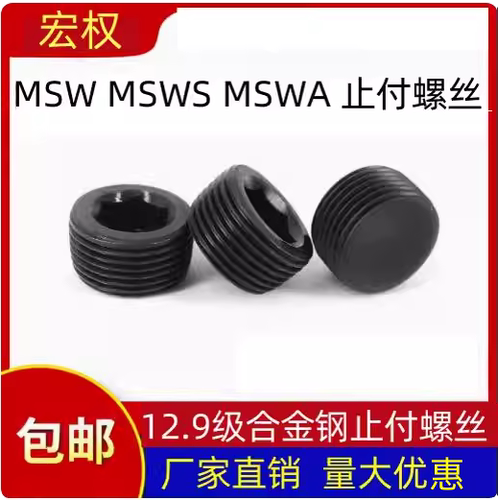 12.9级内六角堵头管堵闷头油塞丝