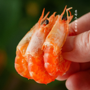 蛋婶儿烤虾干送40g紫菜！海鲜福建漳浦特产干货零食烤制脆虾解馋