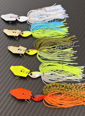 精品日系小克重挡板胡须佬JIG黑坑鲈鱼假饵金属路亚饵chatterbait