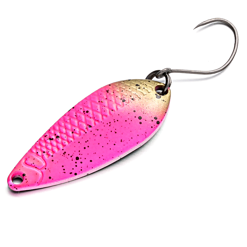 彩色马口亮片鳟鱼纯铜材质3.7克