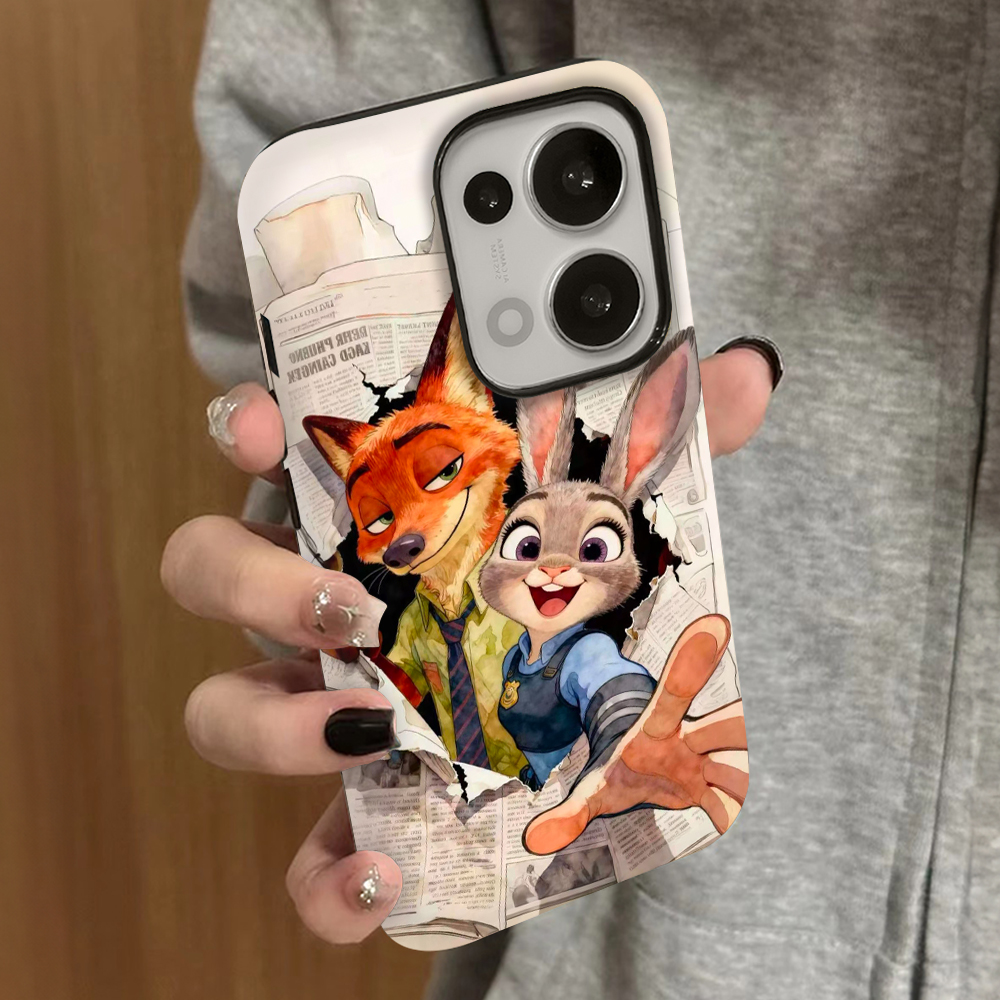 疯狂动物城适用opporeno14手机壳reno13新款12oppofindx8x6x7ultra防摔reno11男10女款9情侣a97a96套a5pro