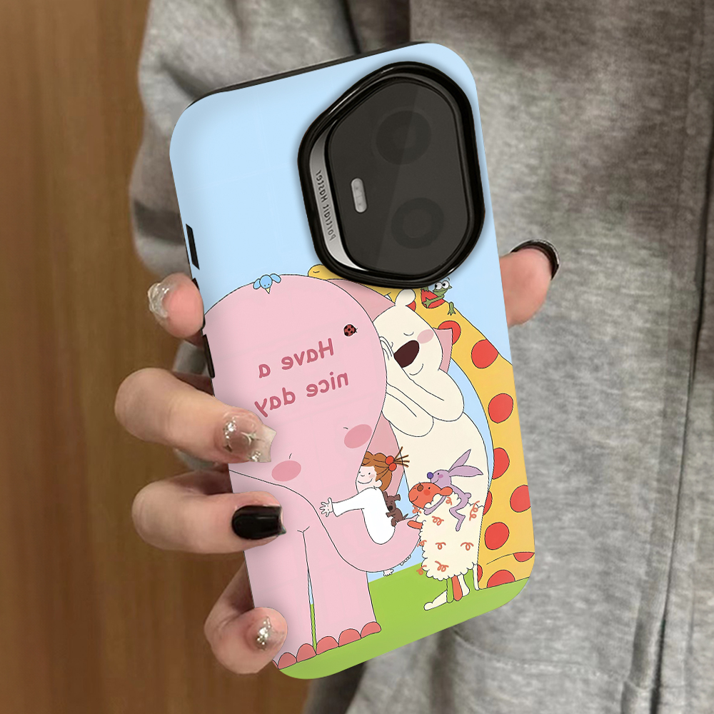 女孩动物适用荣耀400手机壳300pro新款200防摔100男90gt80女款70情侣x60x50i菲林x40gt保护gtpro套magic7pro6