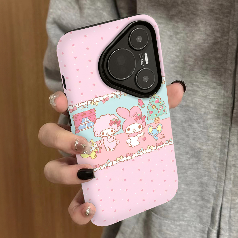 美乐蒂适用华为pura80ultra手机壳p60新款pura70pro+防摔p50e男p40por女款p70至尊版情侣畅享70pro保护套