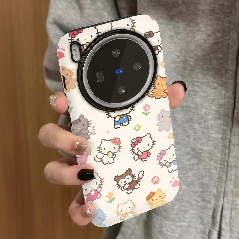 像素kt猫适用vivox200promini手机壳x100ultra新款x90s防摔x80x70pro男60vivos30s20女款17t19情侣18e16套