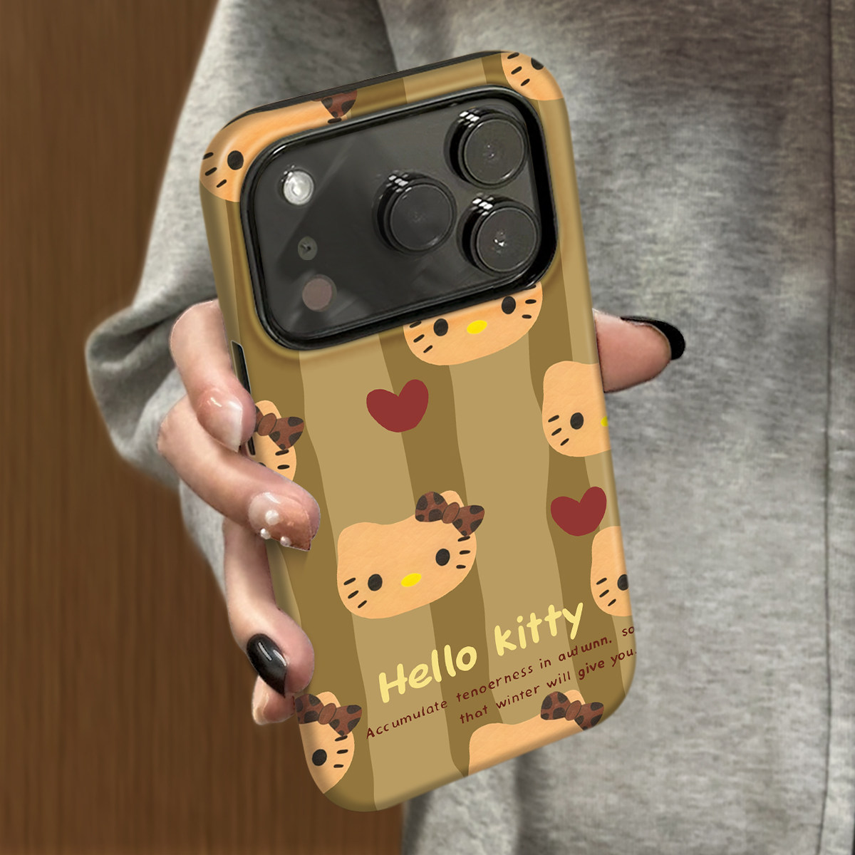 条纹kt猫适用苹果17promax手机壳iPhone16pro新款15plus防摔14菲林13男12xsmax女款11xr情侣3se2外壳7套8plus