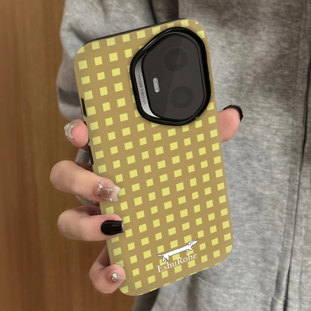 格子小狗适用荣耀400手机壳300ultra新款200pro男100女款90gt80x40gt情侣x70x60x50i8至尊版5套4magic7pro6