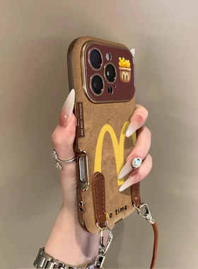 薯条字母适用苹果17promax手机壳iPhone16pro15新款14防摔13男12女款11华为pura70p60情侣mate70pro+套50e40