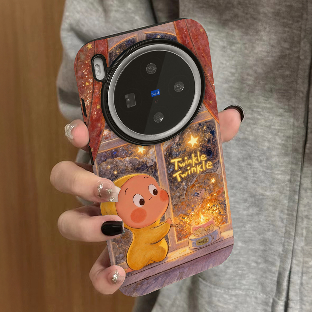 烛火小人适用vivox200promini手机壳x100ultra新款x90s防摔x80x70pro男60vivos30s20女款17t19情侣18e16套