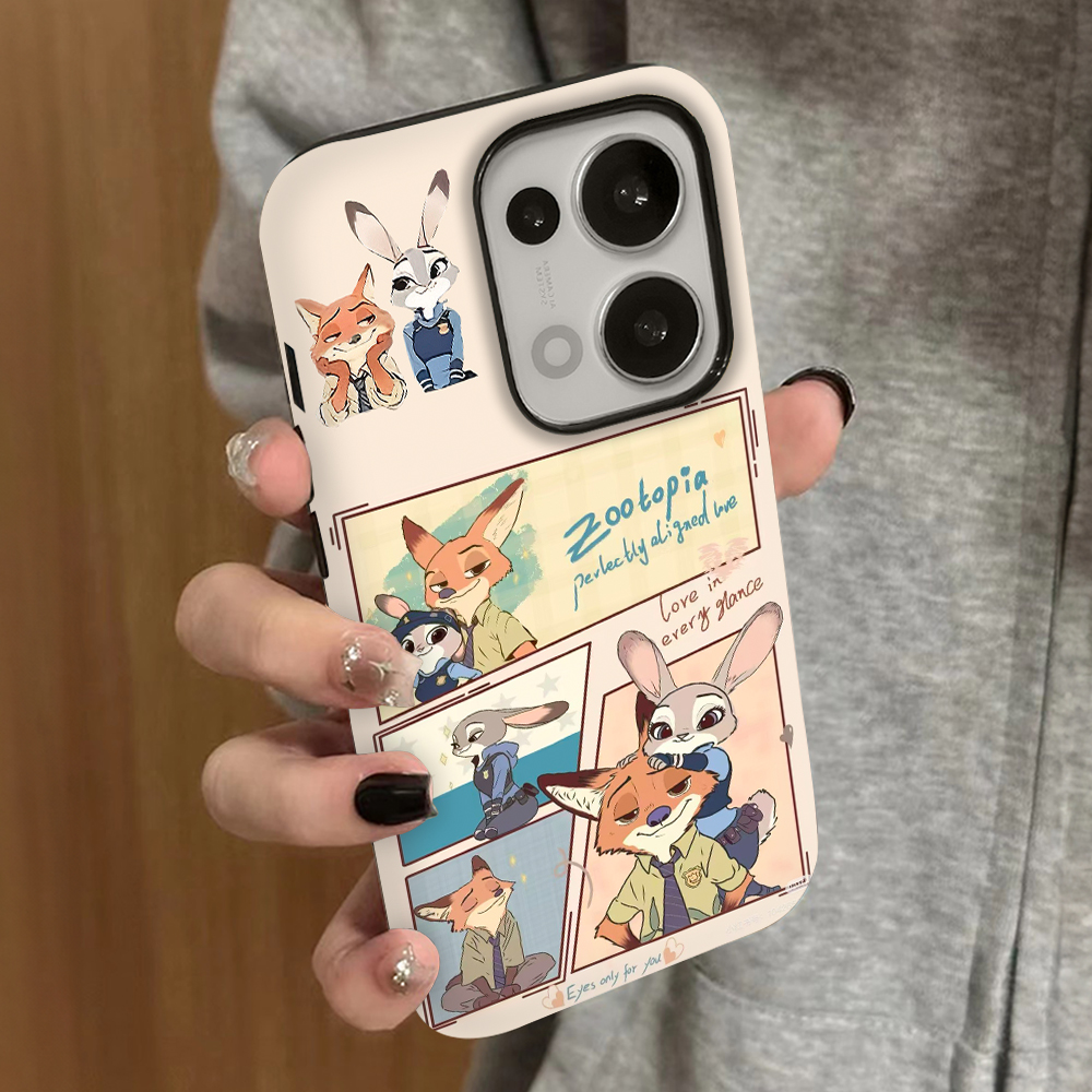 兔子狐狸适用opporeno14手机壳reno13新款12oppofindx9pro+x8ultra11男10女款7情侣4oppoa5a3a97a96a58套a6gt