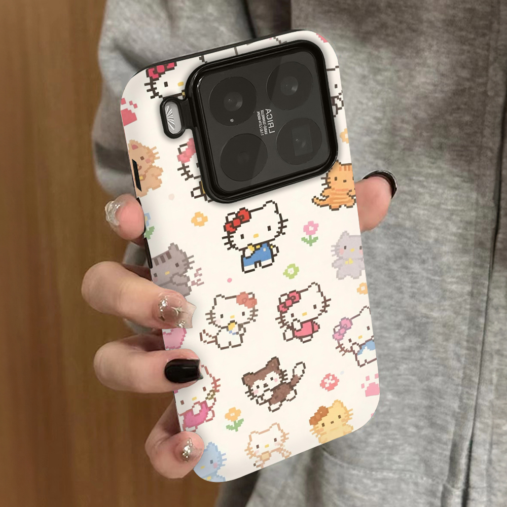 像素kt猫适用小米15手机壳14ultra新款12x男13pro女款红米k80k60k50情侣k70e至尊版note14pro+保护turbo4套