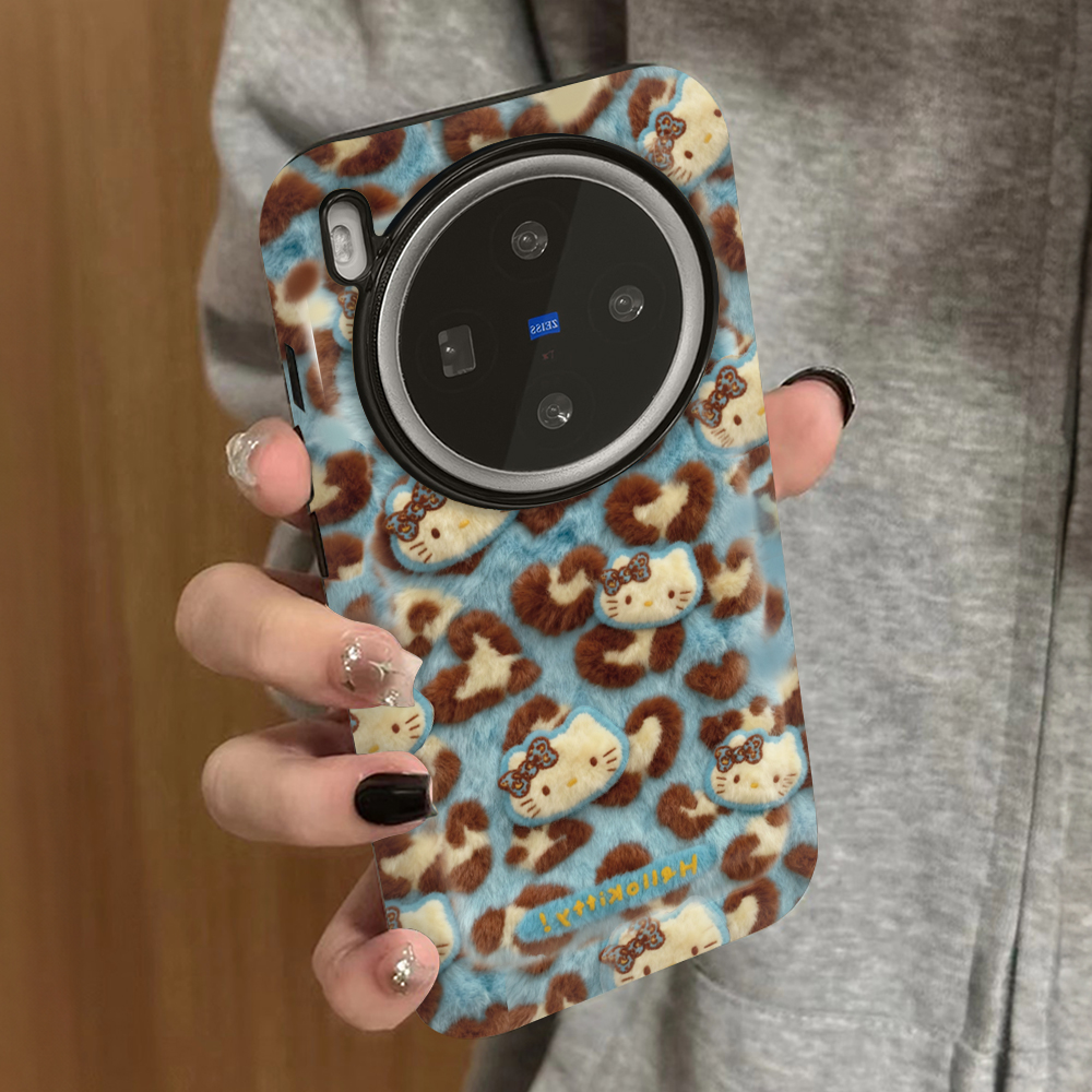 蓝豹纹kt适用vivox200promini手机壳x100ultra新款x90s防摔x80x70pro男60vivos30s20女款17t19情侣18e16套