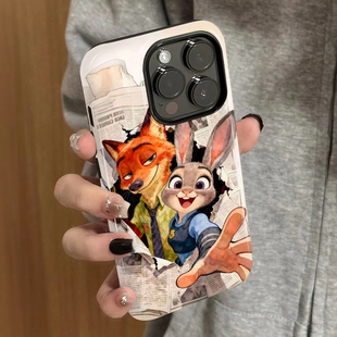 疯狂动物城适用苹果17promax手机壳iPhone16pro新款 11xr情侣3se2外壳7套8plus 15plus14菲林13男12xsmax女款