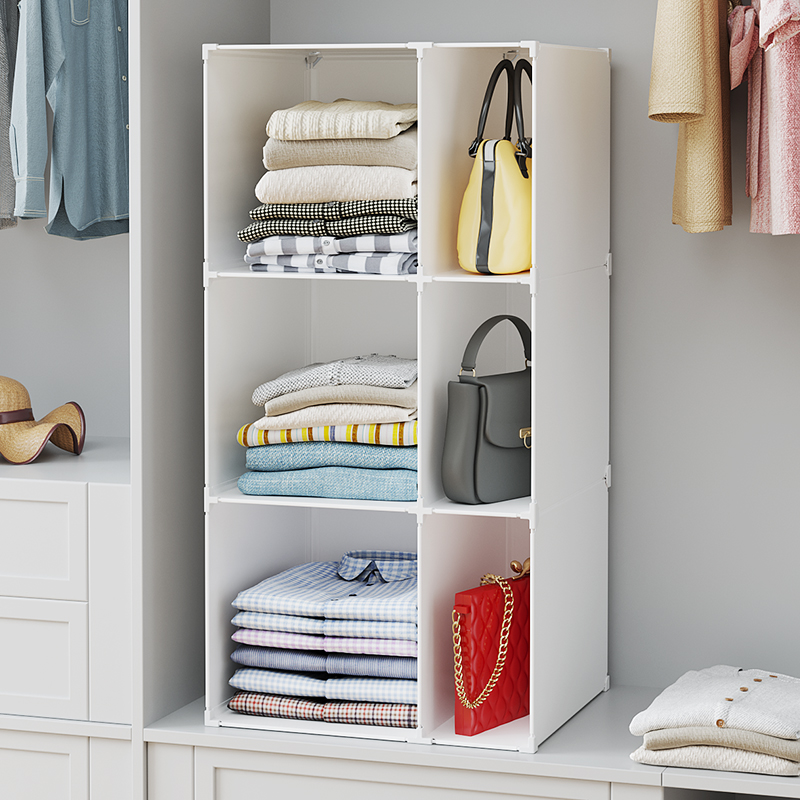 衣柜分层隔板衣服收纳神器厨柜改造置物架柜子衣物隔层隔断分隔板