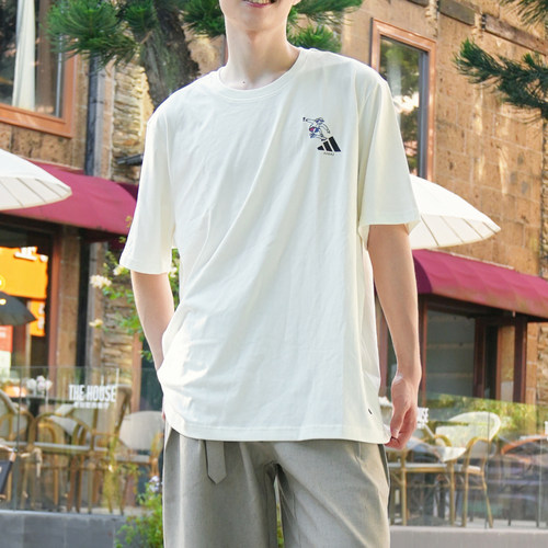 adidas阿迪达斯男子运动休闲短袖T恤KC2870