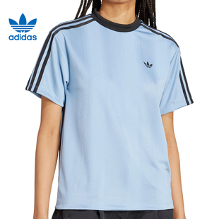 adidas阿迪达斯三叶草女子运动休闲短袖T恤JV9644