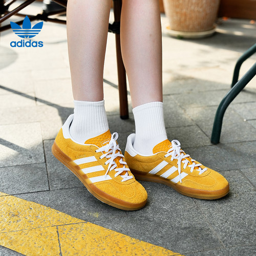adidas阿迪达斯三叶草女鞋GAZELLE INDOOR运动鞋休闲鞋KH6037
