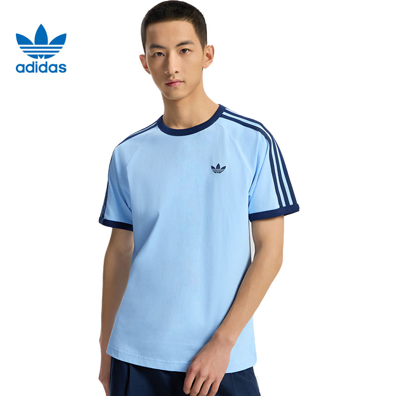 adidas阿迪达斯三叶草男子运动休闲短袖T恤KG6323 - 实物图
