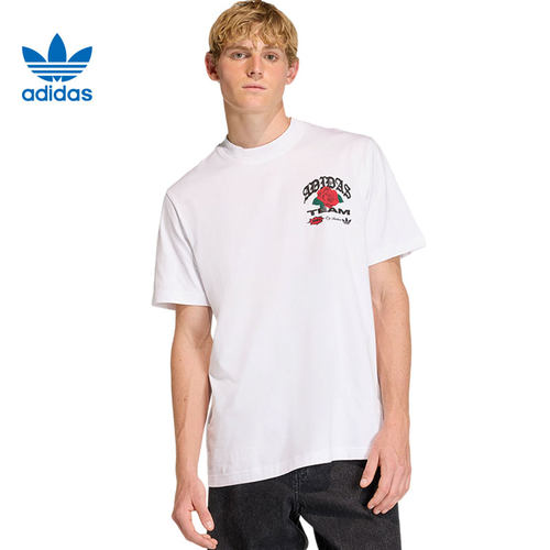 adidas阿迪达斯三叶草男子运动休闲短袖T恤KD0481