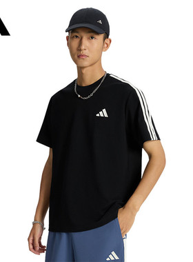 adidas阿迪达斯男子运动休闲短袖T恤KX0500