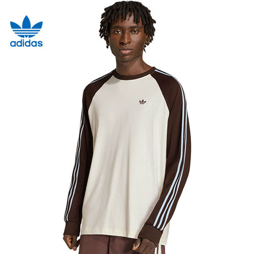 adidas阿迪达斯三叶草男子运动休闲长袖T恤HZ3829