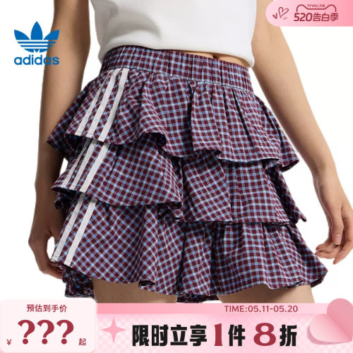 adidas阿迪达斯三叶草女子运动休闲半身裙裙子KU9399