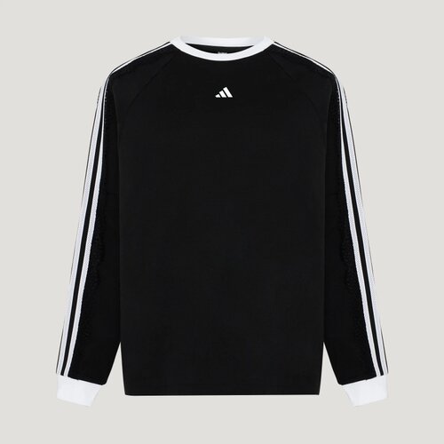 adidas阿迪达斯女子秋季三条纹舞动系列休闲长袖T恤 LD8222