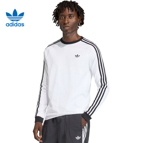 adidas阿迪达斯三叶草男子运动休闲长袖T恤KE3545