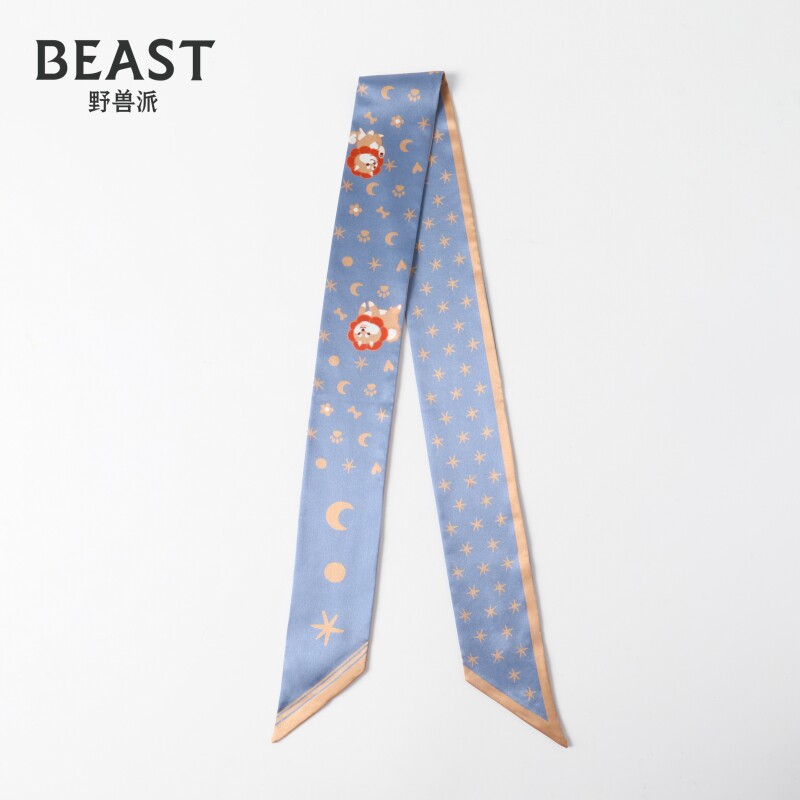 THE BEAST CREATIVE GIFT SILK HEADBAND HAIR ORNAMENT SILK SCARF HAIR ACCESSORIES GIRLS DAY GIFT