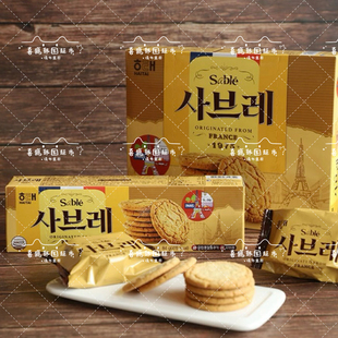 韩国进口零食海太酥脆甜饼干84g252g早餐饼干零食小吃休闲食品