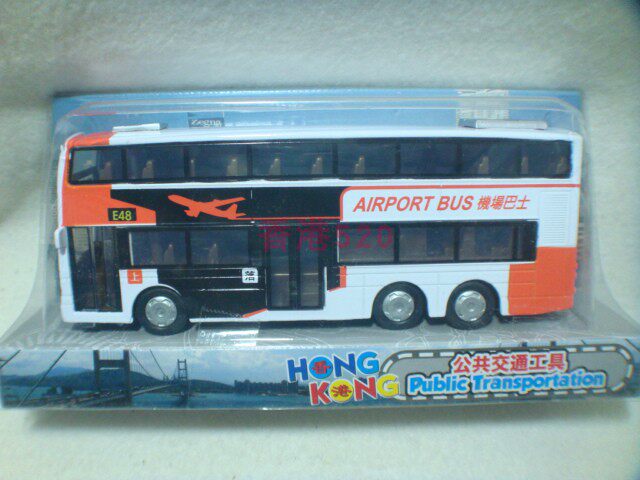 sun hing香港交通工具 e48双层机场巴士bus 合金玩具车