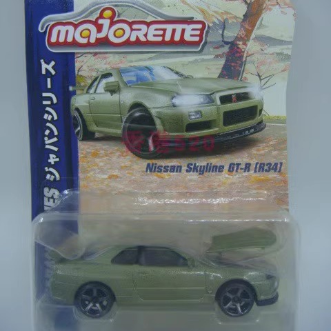 美捷轮1/64尼桑GTRR34合金车模