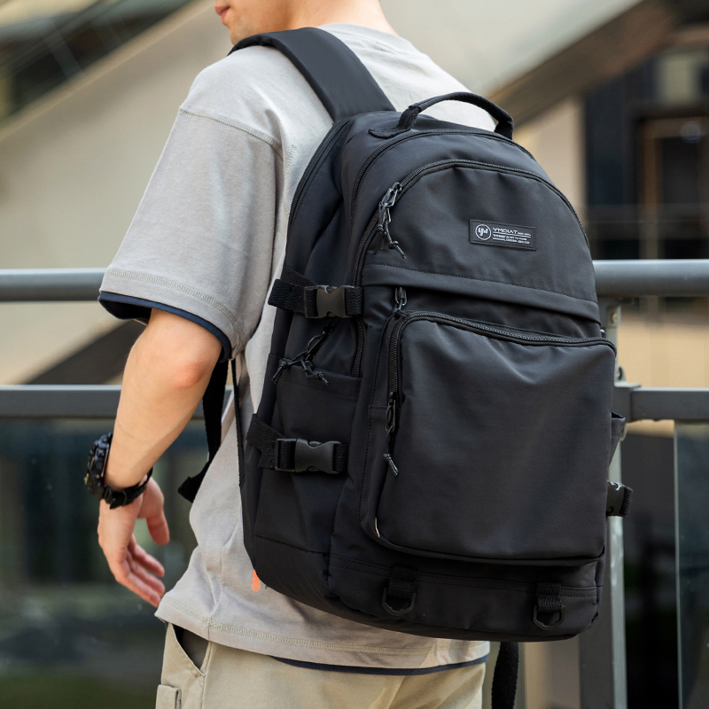 双肩包背包书包初中生男士休闲