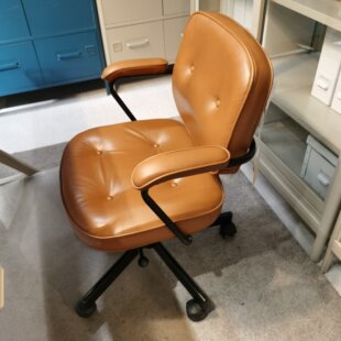 宜家阿勒夫耶转椅办公椅老板椅真皮电脑椅电竞椅 北欧轻奢 学习椅