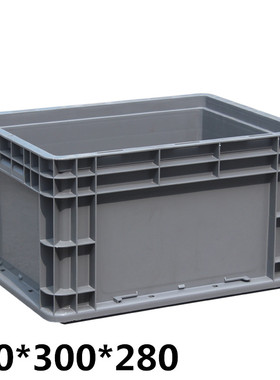 塑料筐大周转箱长方形胶框灰色物流箱子储物盒收纳盒子胶箱框子框