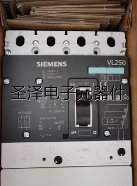 西门子漏电开关 3VL3725-1EJ46-0AA0-Z V250N 4P 200A 250A议价