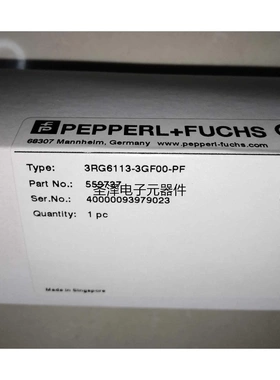 倍加福距离传感器3RG6113-3GF00-PF 全新现货议价