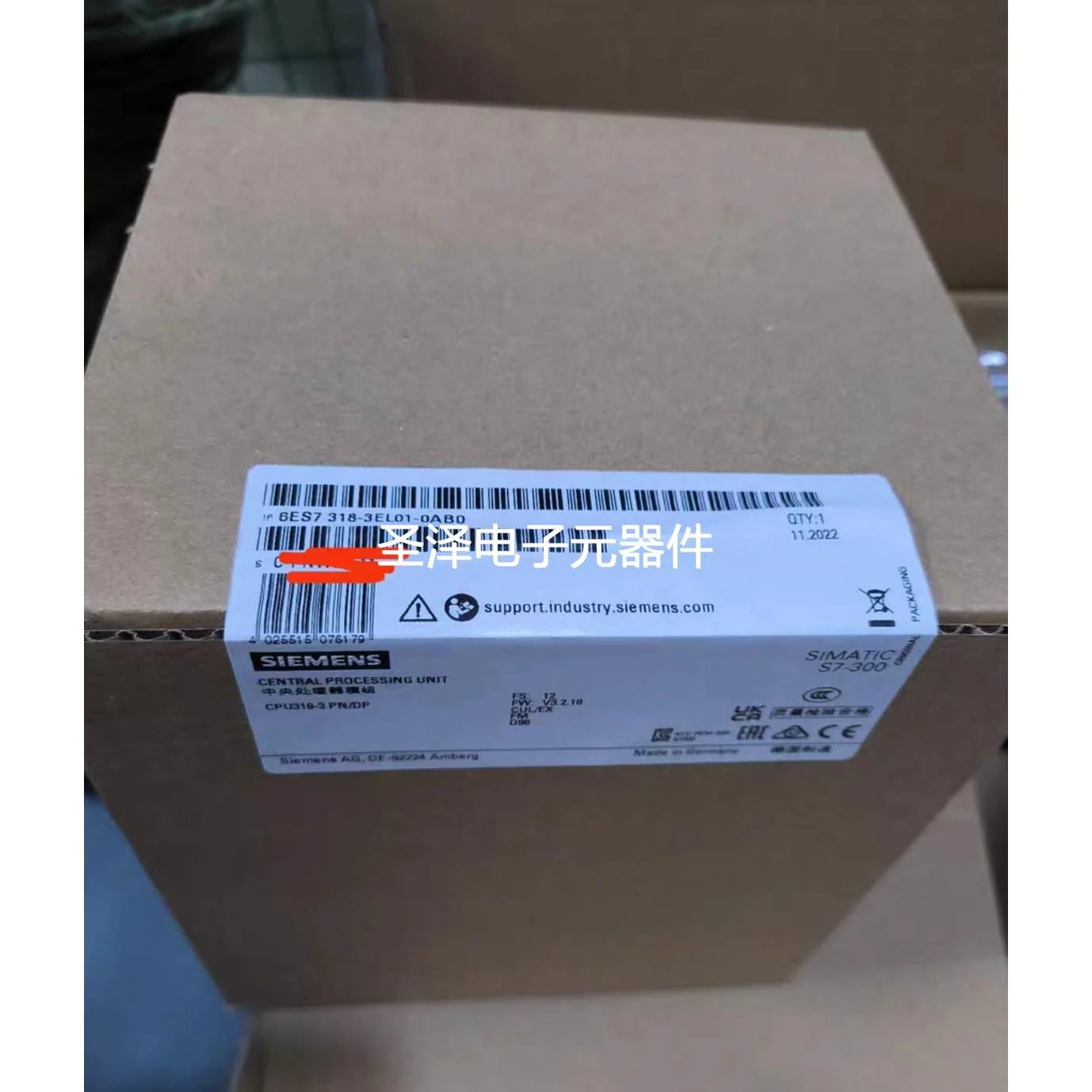 6ES7318-3EL01-0AB0西门子原装中央处理器模块6ES7318-3EL01-0AB0