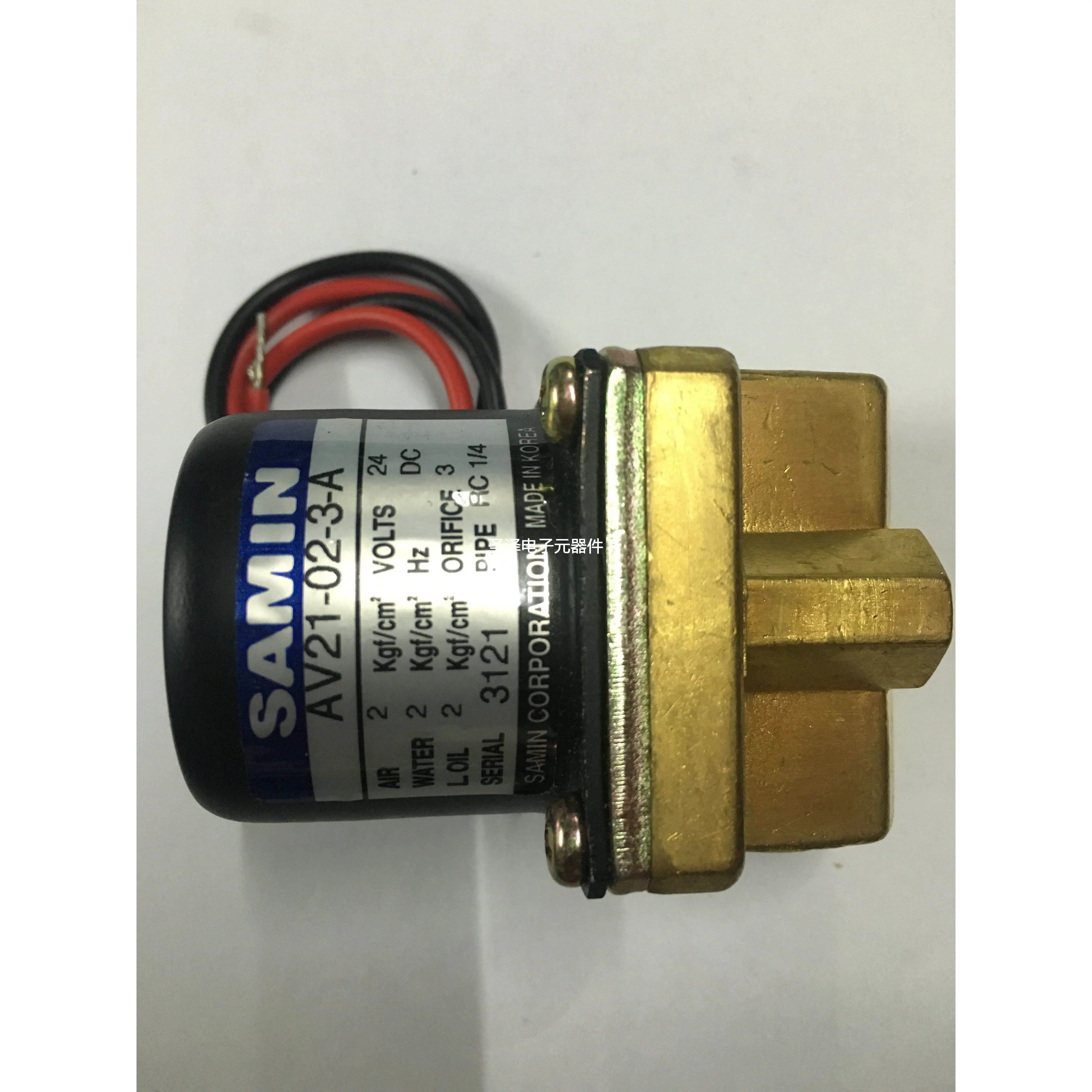 现货韩国SAMIN电磁阀AV21-02-3-A全新原装正品AC220DC24V当天发货