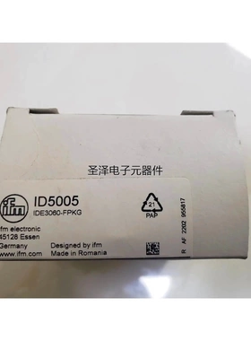 IFM电感式接近开关 ID5005 IDE3060-FPKG全新原装正品现货议价