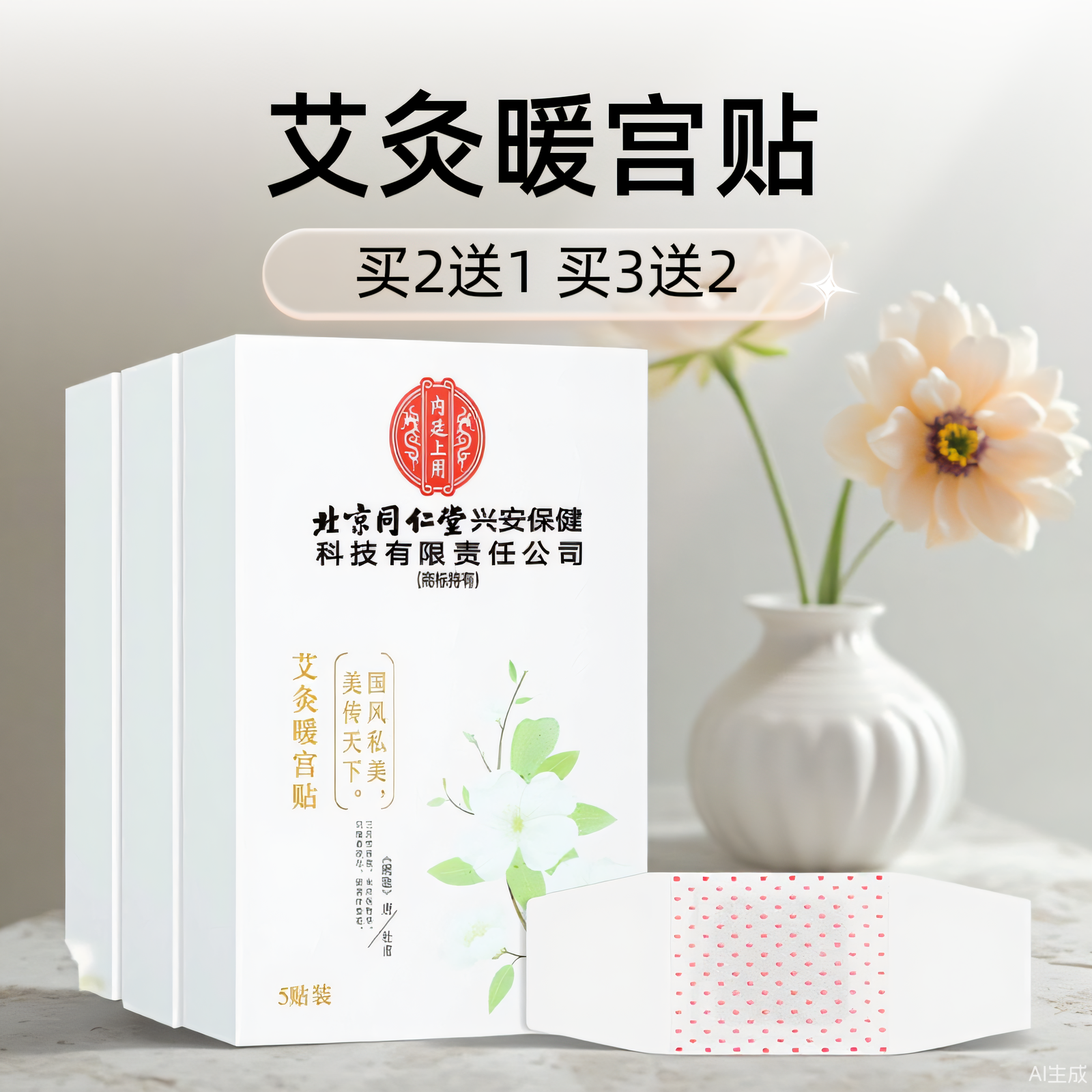 同仁堂暖宫贴宫寒贴大姨妈暖贴