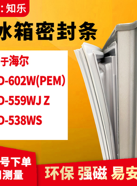 知乐适用海尔BCD-602W(PEM） 559WJ Z 538WS冰箱门封条密封条胶圈