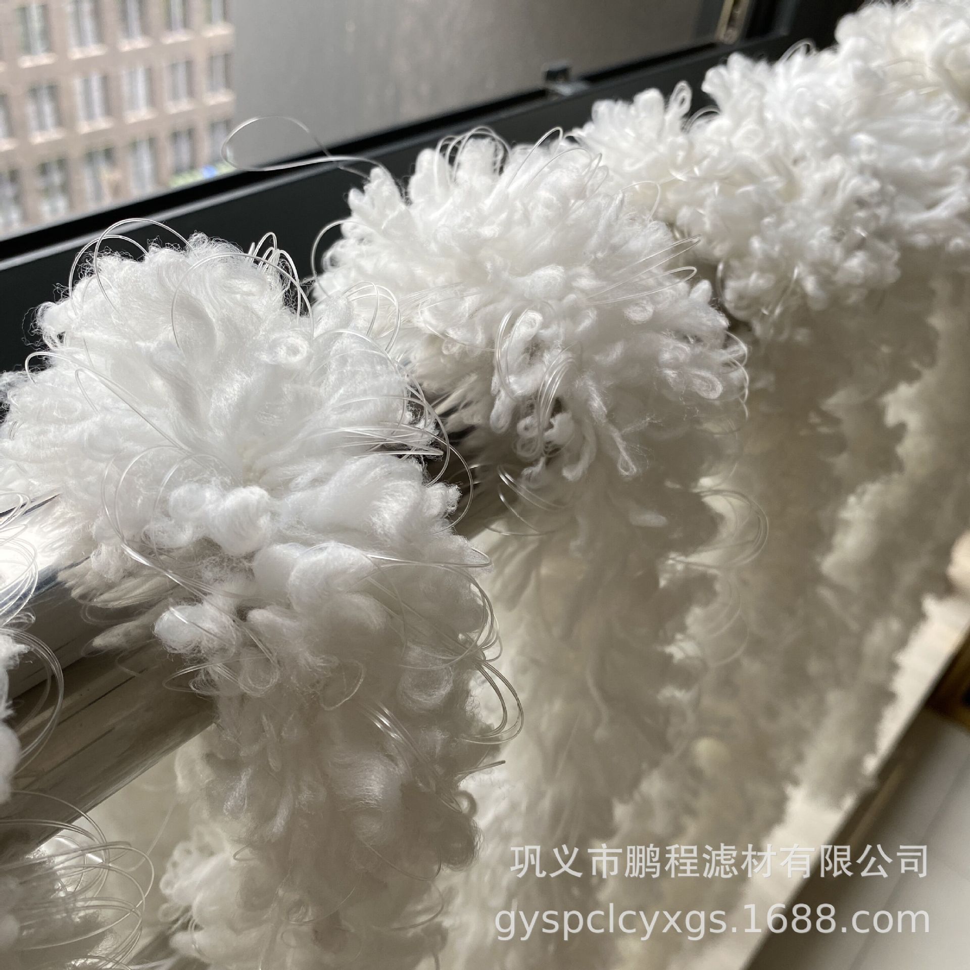 炼油厂污水过滤池生物绳填料  钢厂循环水过滤池生物绳窗帘式